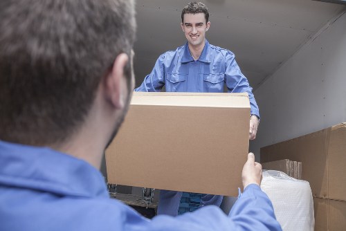 Professional house removals in Brixton with moving van and packed boxes