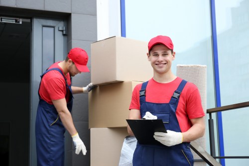 Local Brixton moving truck loading household items