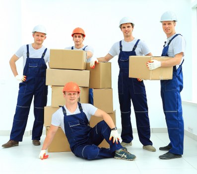 Packing supplies and boxes prepared for a Brixton home move