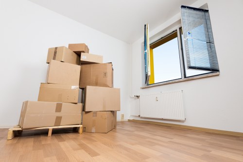 Removal van ready for a house move in Brixton