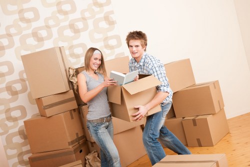 A successful Brixton move with organized boxes and furniture