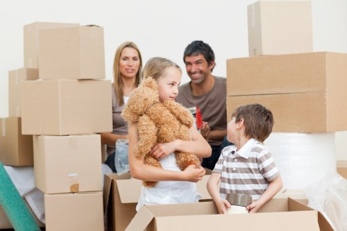 Packing and preparation for a moving truck move in Brixton