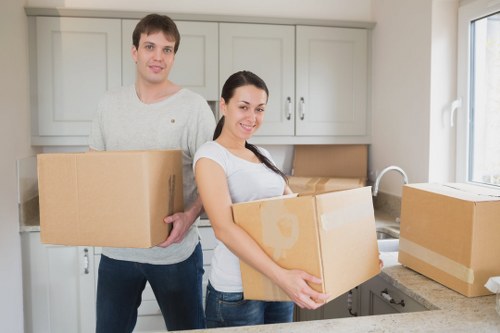 Packed moving van ready for a local Brixton relocation